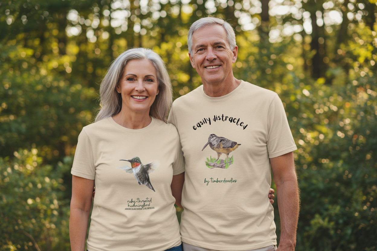 Older Couple Hummingbird & Timberdoodle Lifestyle